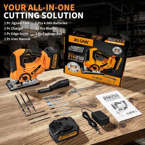 JEXUGK Cordless Jigsaw, Battery Jig Saw