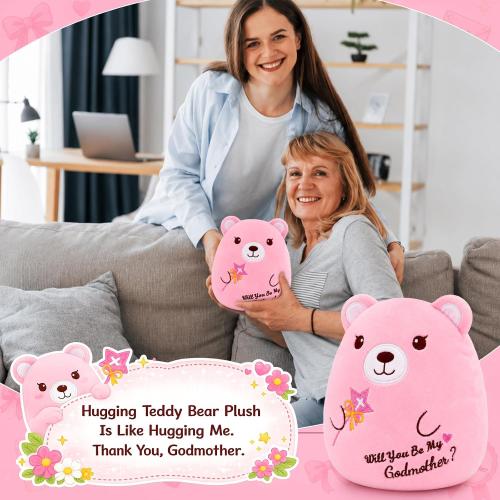Godmother Proposal Gift Teddy Bear Plush - Will You Be My Godmother