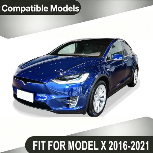 Side View Mirror Covers for Tesla Model X 2016-2021 ABS Carbon