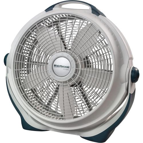 Lasko Wind Machine Fan, Air Circulator Fan with 3 Speeds, 20 Model 3300, Gray