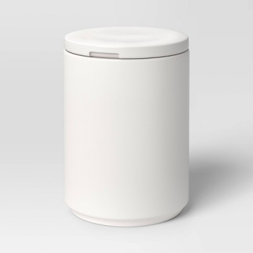 76oz Food Storage Canister White - Threshold  Ceramic Kitchen Container with Lid, Snack Coffee Storage MISSING LID