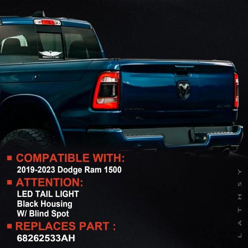 LED Tail Light Compatible With 2019-2024 Dodge Ram 1500 Driver Side
