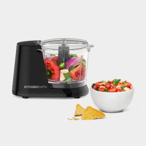 KitchenSmith 1.5 Cups 100W Mini Food Chopper Black ❗MAY HAVE MISSING PIECES/NEEDS CLEANING❗