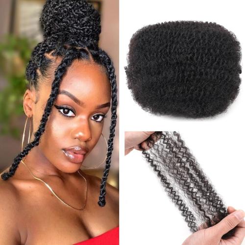 Afro Kinkys Bulk Human Hair 16 inch (1B 16 Inch)