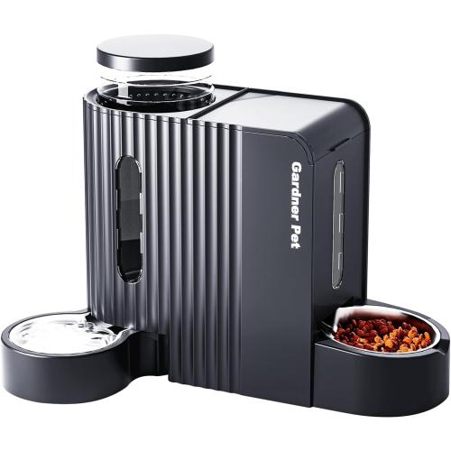 USED ‼️ Gravity Automatic Cat Feeder, Water & Food Dispenser Set, Stainless Bowls