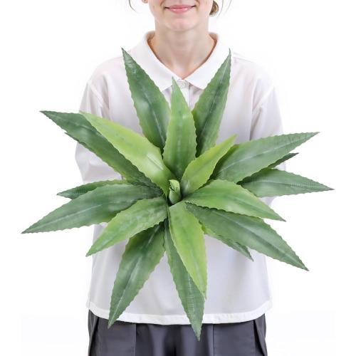 Velener 24 Inch Tall UV Resistant Artificial Agave Plant - Realistic Faux Succulent for Indoor & Outdoor Decor, Perfect for Home, Office, and Housewarming