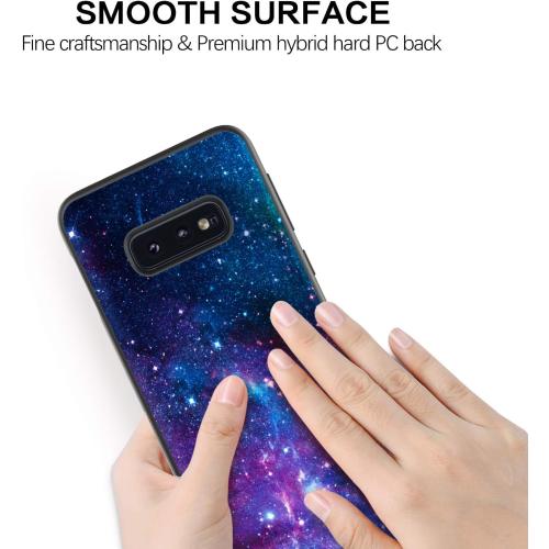 BENTOBEN for Galaxy S10e Case, Phone Case Samsung S10e, Slim Fit Glow in The Dark Shockproof Protective Hybrid Hard PC Soft TPU Bumper Drop Protection Non-Slip Girls Women Cover, Nebula/Space Design