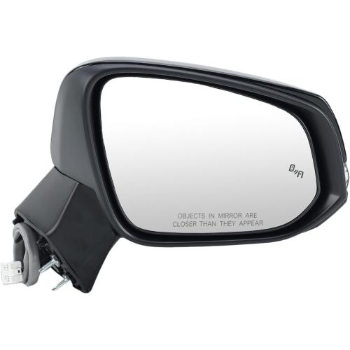 Right Passenger Side Mirror Compatible with Toyota RAV4 2019 2020 2021 2022 2023 2024 Power Heated Turn Signal Blind Spot Door Rear View Mirrors 8 Pins Black