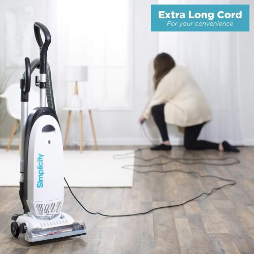 Simplicity Vacuums S20EZM Allergy Bagged Upright Vacuum Cleaners for Home