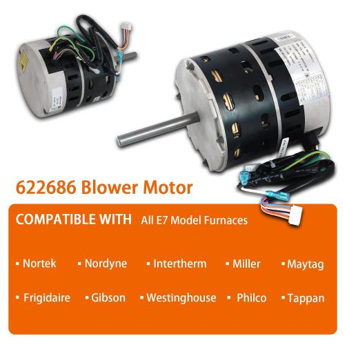 622686 Blower Motor 1/2 HP Compatible with Nortek Nordyne Intertherm Miller