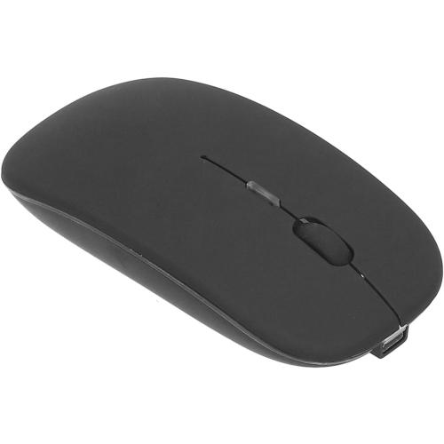 Rechargeable Wireless Mouse 2.4GHz Ergonomic Silent Optical, 1600DPI Portable Slim Mice with Smart Sensor, Micro USB Charging for Laptop Computer Office Home