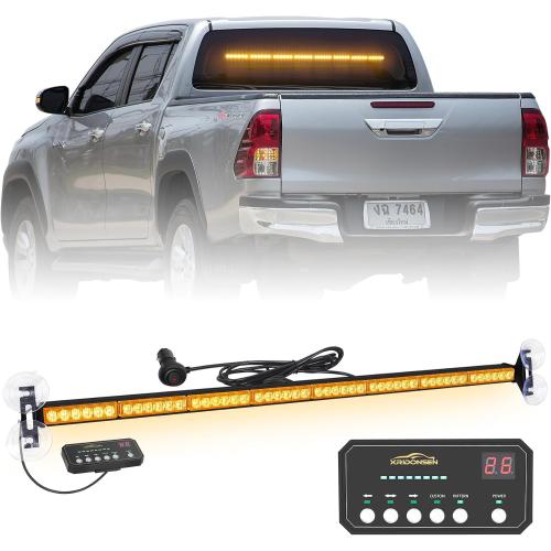 35 inch Amber Light Bar 48 LED Strobe Lights