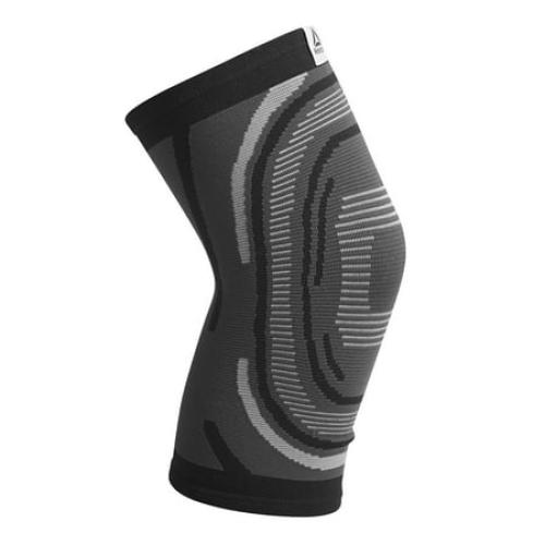 Reebok Delta Speedwick Knit Knee Support Small/Medium - Large/Extra Large, Black, 4 Way Stretch, Moisture Wicking Fabric, Unisex Sizing