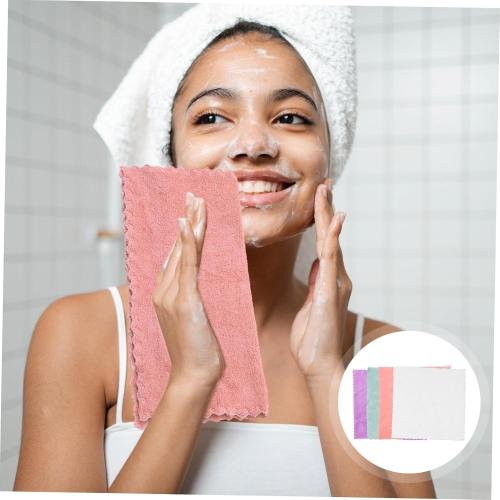 15Pcs Coral Fleece Face Towels, Super Soft Absorbent Washcloths for Washing