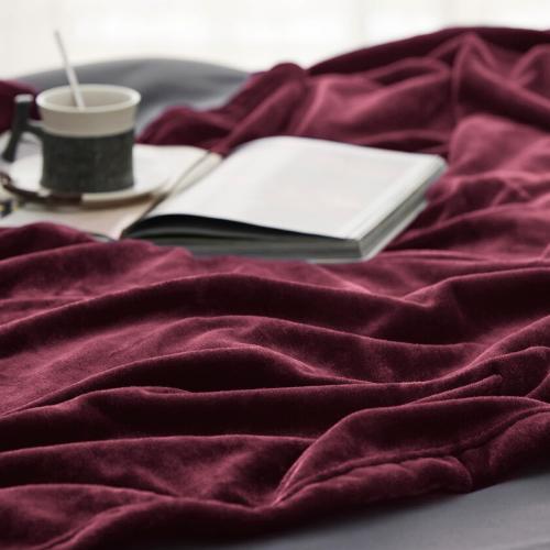 Bedsure GentleSoft Fleece Throw Blanket Red - 300GSM Blankets for Couch, Sofa, Bed, Soft Lightweight Plush Cozy Throws for Toddlers, 50x60 inches