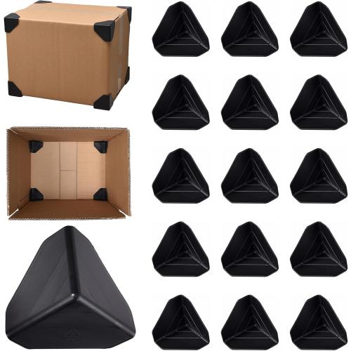 200 Pcs Shipping Box Corner Protectors, Plastic Heavy Duty Packaging Edge Protectors, Reinforcement Corner Guards for Boxes, Cartons and Panel Packaging, 2.36x2.36 x 2.36