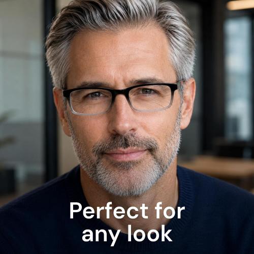Gaoye Reading Glasses Men - Blue Light Blocking Lenses, TR90 Frames, UV400 - Eyeglasses with Clear Vision
