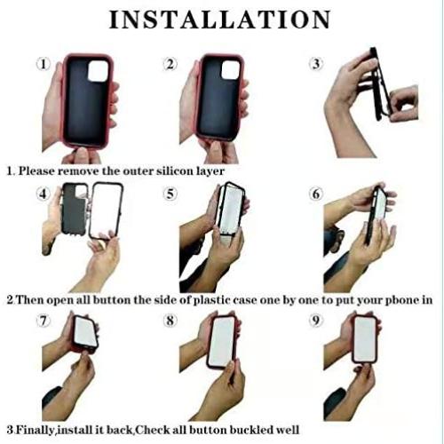 for Galaxy A32 5G case, Heavy Duty case [Not Fit 4G],[ with Clip],[Shockproof] [Dropproof] [Dust-Proof] (Black)