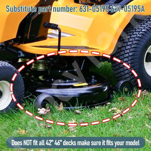 631-05195 631-05195A Lawn Mower Mulch Plug Kit Compatible with MTD Cub Cadet Craftsman 42 46 Lawn Mower, for 2012 and After, Fits 63105195A 19A30055100 LTX-1046VT LTX-1050KH LTX-1045 Model