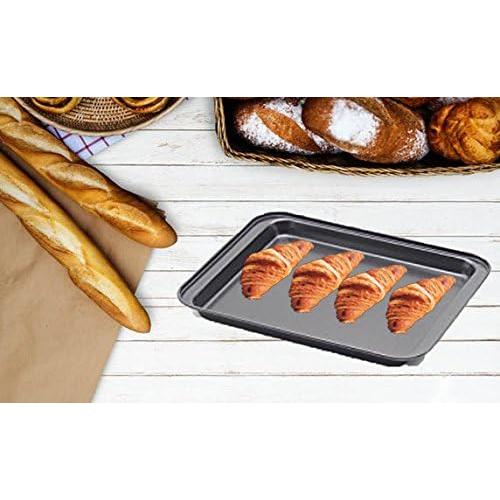Little Small Baking Sheets Nonstick Set of 2 (9.5inch X 7.1inch) - SS&CC 8 Inch Nonstick Baking Toaster Oven Tray Cookie Sheets, 1 or 2 Person Household