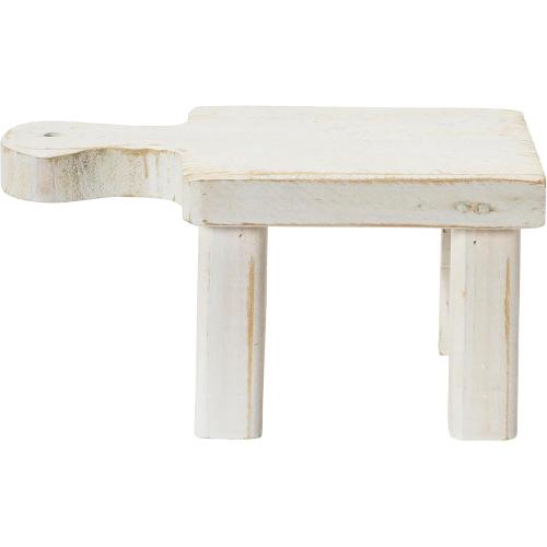 Creative Co-Op Decorative Wood Pedestal, White