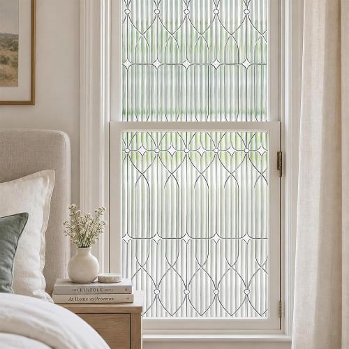 ADD.HERES Window Privacy Film, Glass Decorative Static Cling, 17.5 x 78.7