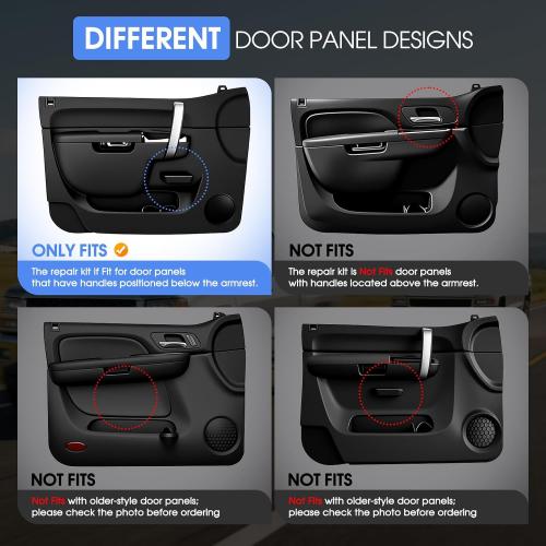 22818465 Driver Side Door Armrest Repair Kit Fit for Chey Silverado 10-14