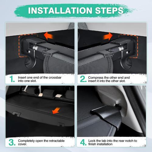 Powerty Cargo Cover for Mazda CX5 CX-5 2017-2024 2025 Trunk Cover