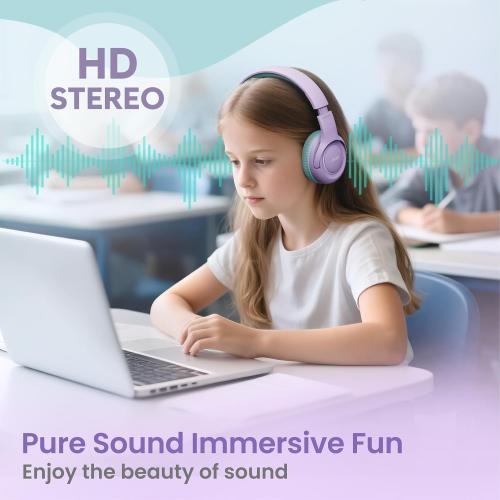 Acer 2‑Pack Kids Headphones for School, 3.5mm Jack, w/Mic HK03‑2P