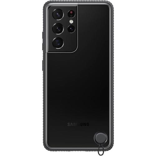 Samsung Galaxy S21 Ultra Case, Clear Protective Cover - Black (US Version )