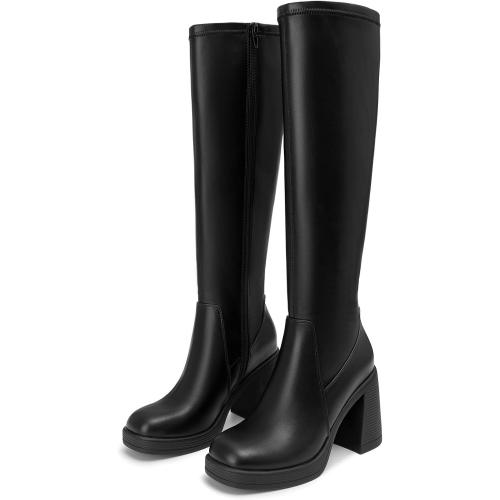 SIZE 11 ❗❗Athlefit Knee High Boots for Women Stretch Chunky Platform Tall Boots