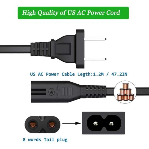 CA-570 for Canon Camcorder Charger, DC in 8.4V Compact Power Adapter, Compatible with Canon ZR200 ZR300 ZR500 ZR85, Optura 10 20 30, HF FS XA Elura DC VIXIA HV HG MV Series etc.