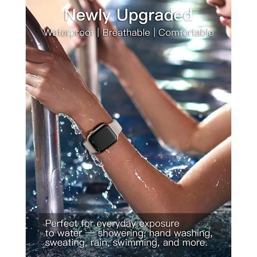 6 Pack Silicone Sport Bands Compatible with Apple Watch Bands for Women Men