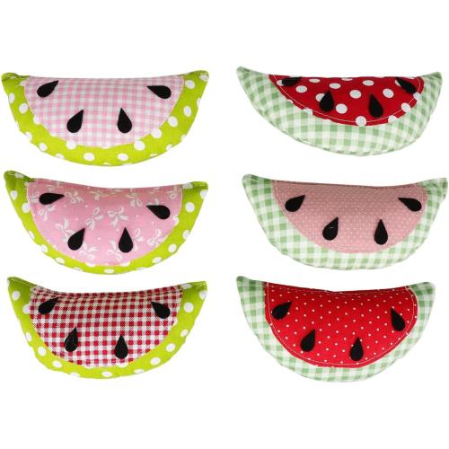 Cabilock 6-Piece Fabric Watermelon Slices for Summer Bowl and Table Decor