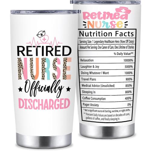 Nurse Retirement Gifts Tumbler for Women Coworker Nurses
