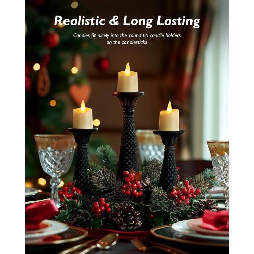 12 Pack Timer LED Flameless Votive Tealights