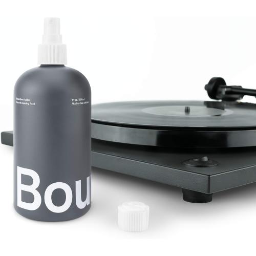 Boundless Audio Record Cleaning Solution - 17oz Extra Large Vinyl Record Cleaner Fluid Spray Bottle & Refill Nozzle