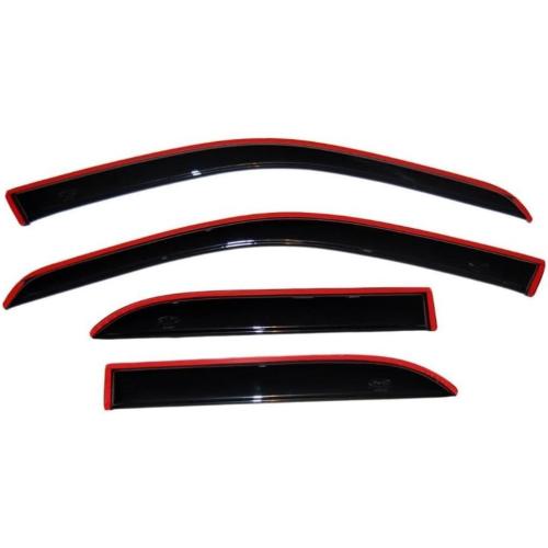 Auto Ventshade [AVS] in-Channel Rain Guards for 2019-2026 Chevrolet/GMC Silverado/Sierra 1500, 2020-2026 Silverado/Sierra 2500/3500, Crew CAB ONLY | Window Vent Visors, 4 pcs. - Smoke | 194805
