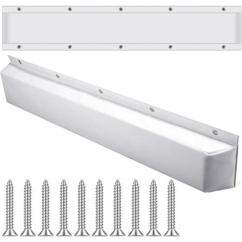 Spiareal Edge Dock Bumpers Straight Marine Boat Bumpers for Docking UV Resistant Boat Dock Fenders for Docking, Preventing Dent and Scratch, White