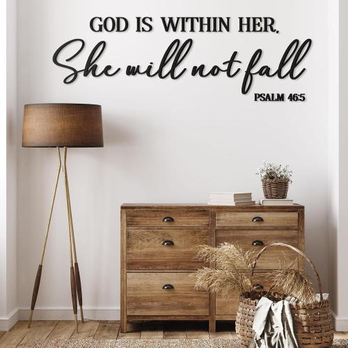 AceOrbit Bible Verse Wall Art 3D Wooden Letters Scripture Sign Her