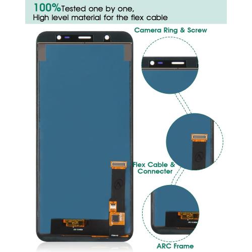 Screen Replacement for Samsung Galaxy J810 J8 2018 J810M J810F J810G J810Y J810GF TFT LCD Touch Screen digitizer Glass Assembly Kits 6.0(NOT AMOLED) Include Tempered Glass