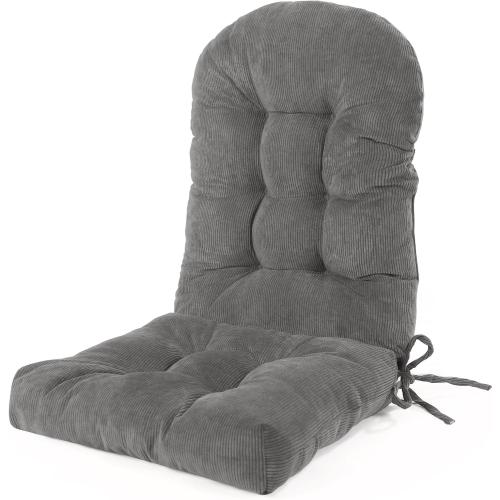 Rocking Chair Cushions Set - Non-Slip Adirondack Chair Cushions with Ties Indoor/Outdoor Rocking Chair Pad for Living Room, Bedroom, Balcony, Office