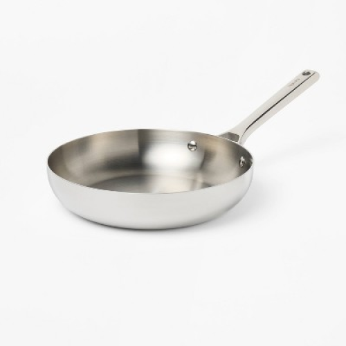 10 Uncoated Stainless Steel Frying Pan - Figmint™