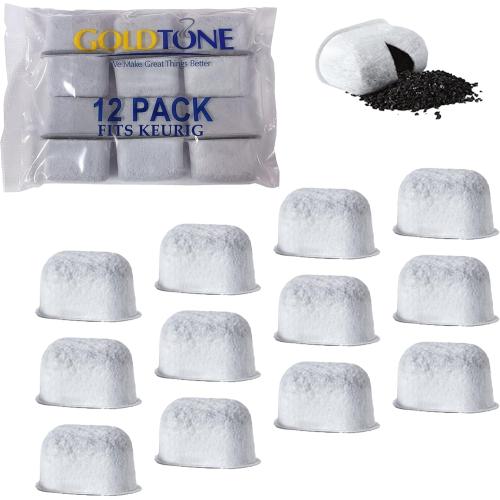 Keurig Compatible Replacement Charcoal Water Filter Cartridges - Designed for Keurig Classic 1.0 and 2.0 Coffee Makers Machines (12 Pack)