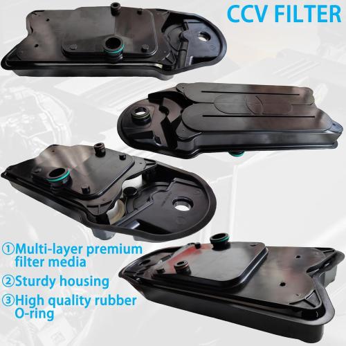 Crankcase Ventilation Filter Fits for 2008-2024 Ram 2500 3500 4500 5500, Crankcase Breather Filter for 6.7 Cummins ISB Engine, CCV Filters Replace CV52001 68002433AB 4936636 904-418