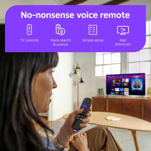 Roku Streaming Stick 4K with Voice Remote - HDR10  & Dolby Vision