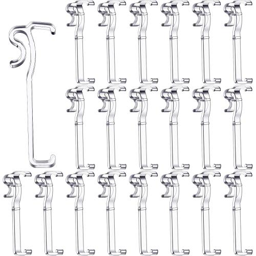 Blulu 20 Pieces 2.5 Inch Valance Clips for Horizontal Blinds