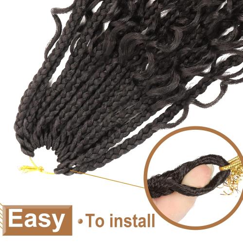 Diha Goddess Box Braids Crochet Hair With Curly Ends 22 Inch