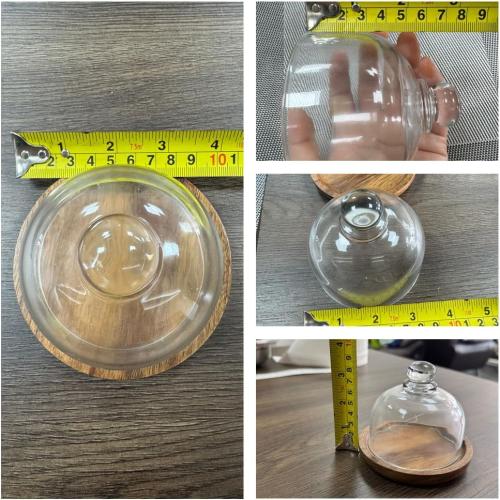 Rikyo 2 Sets Mini Cake Stand,Cake Plate Server Platter with Dome