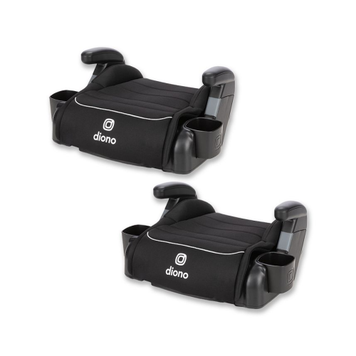 Diono Toddler Connect3 R - Pack of 2 Backless Booster Car Seats - Black - ONE SIZE